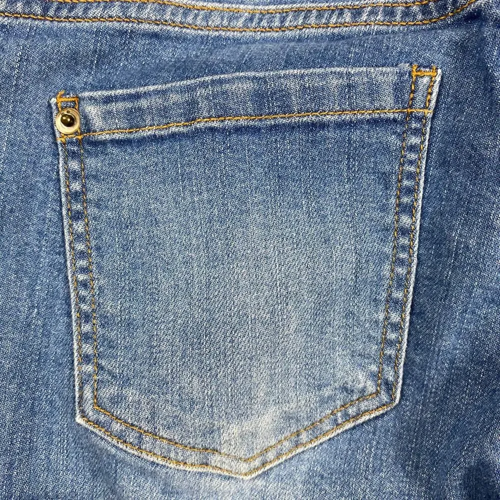 Forever 21 Distressed Jeans Low Rise Skinny Blue Life in Progress Womens Sz 25